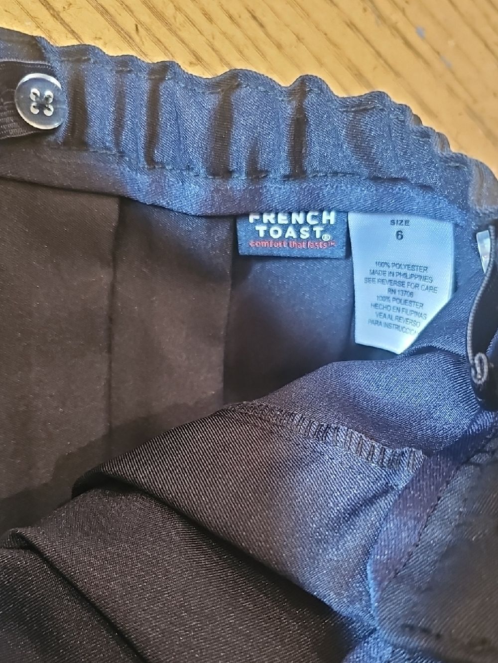 French Toast Navy Pleated Mini Skirt Size 6 - Picture 3 of 7